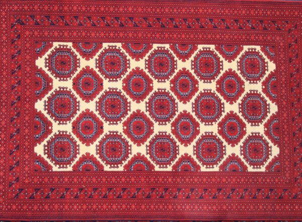 Turkish Wool Rug In Afghan Pattern