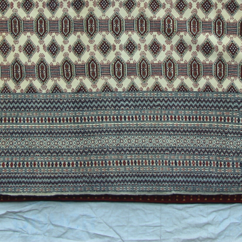 Antique-Rug-with-Afghan-Pattern